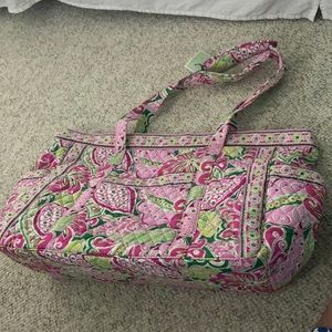 Vera Bradley get carried away tote pinwheel pink